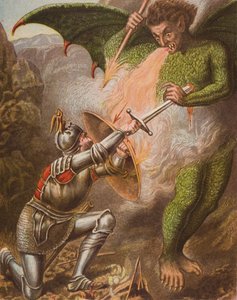 Le conflit de Christian avec Apollyon, illustration tirée de 